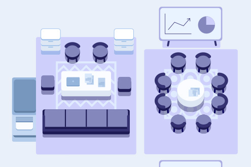 Sample Small Room sample multiple tables